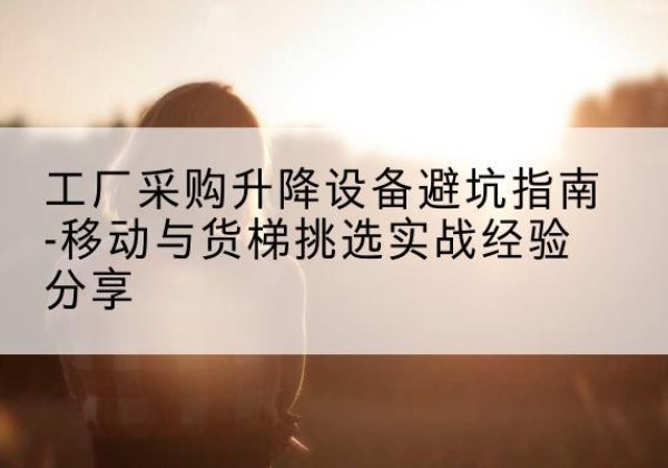 乌海移动式升降机怎么选-工厂采购升降设备避坑指南-移动与货梯挑选实战经验分享